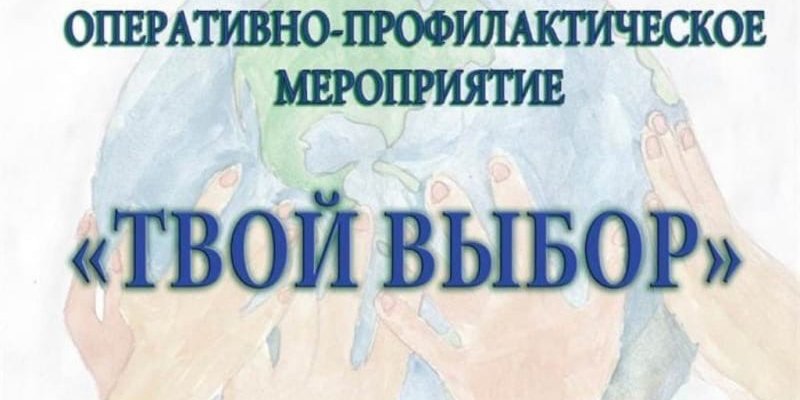 Оперативно-профилактическое мероприятие «Твой выбор» Оперативно-профилактическое мероприятие «Твой выбор»